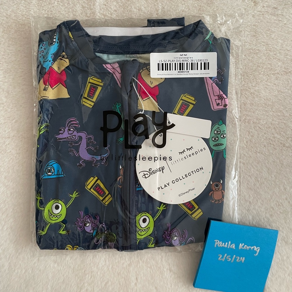 Disney and Pixar’s Monsters, Inc. Shorty Romper (Size 18-24m)